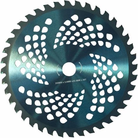 Disque tungstène 40 dents ø 255 ép.:2,0 (1/2)