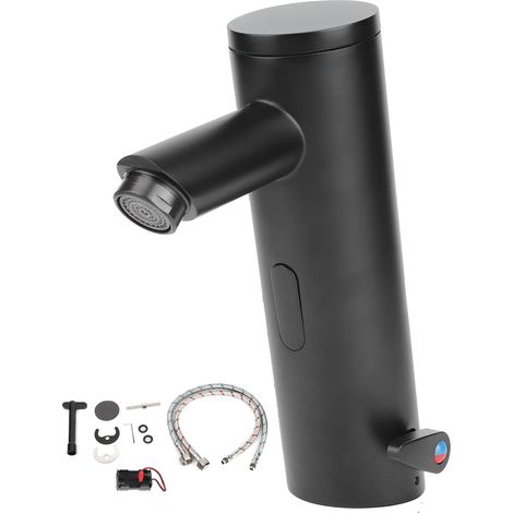 Robinet mitigeur automatique G1/2 à capteur, sans contact, pour lavabo, salle de bain et cuisine. Idéal pour eau chaude et eau froide.