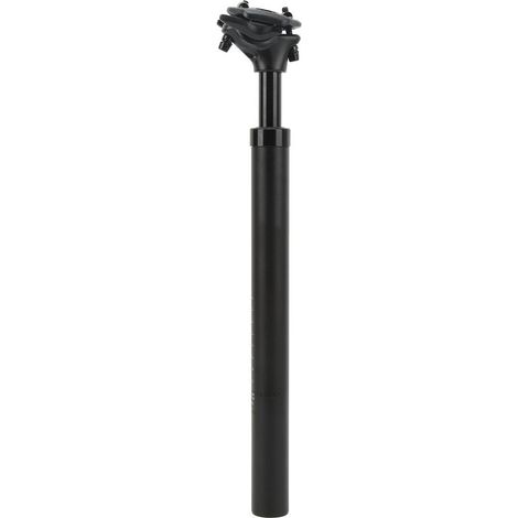 Tige de selle télescopique pour VTT 31,6 x 400 mm avec amortisseur, réglage hydraulique intégré et absorption des chocs pour un confort optimal en tout terrain