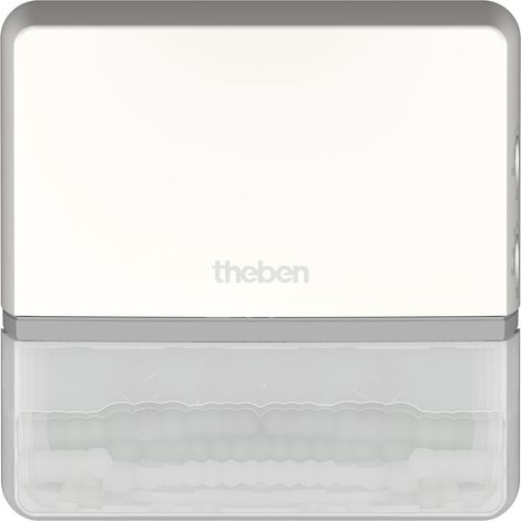 Theben TECTA D180i WH Detector de movimiento (PIR) para exterior, 180° Detección, max. 14 m Alcance, 1 Canal Licht, 400 W LED, Exit-on, Protección anti-arrastre, Medición de luz, Potentiometer, blanco
