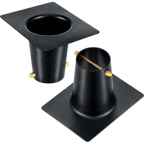 Aluminium-Dachrinnenadapter für Regenketten, Standardmontage, naturbelassen