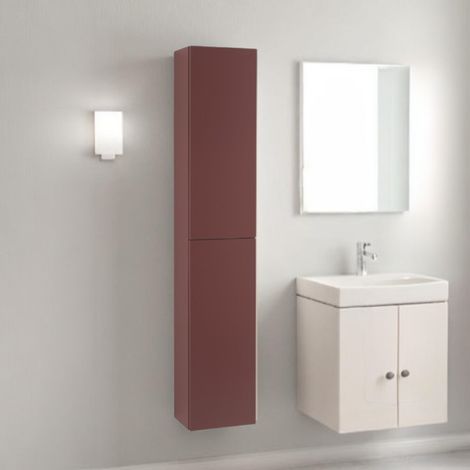 Colonna bagno sospesa 160 h cm reversibile GIGLIO finitura Ruggine Opaco (1/4)