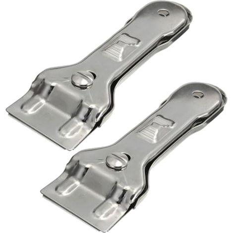 Raspador de vidrio - especial para vitrocerámica y placa de acero inoxidable de inducción, 2 piezas (60009: una cuchilla raspadora)