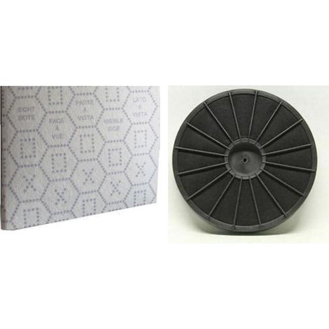 FILTRO CAPPA CON SATURAZIONE + CARBONE FORO CENTRALE Ø 23,3 cm UNIVERSALE F 44