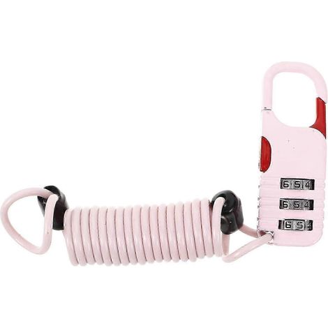 Antivol pour vélo, câble à combinaison réinitialisable avec chaîne en acier, cadenas de sécurité portable pour vélo, moto, scooter et bagages de voyage. (1/4)