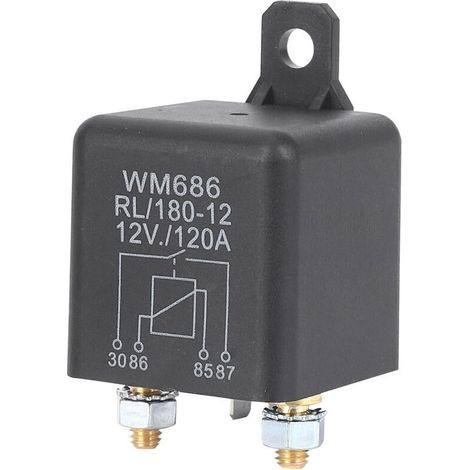 12V – 120A Batterietrennrelais für Pkw und Lkw, ideal für das Laden von zwei Batterien
