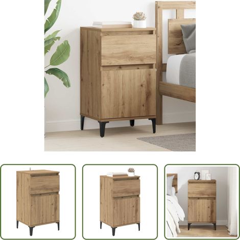 vidaXL Schrank - Nachttisch Artisan-Eiche 40 x 35 x 70 cm Holzwerkstoff (1/5)