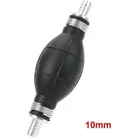 Pompe à carburant universelle 1 pièce 6 mm 8 mm 10 mm 12 mm Accessoires pour système d'alimentation en carburant Poire d'amorçage manuelle pour carburants pour voiture, bateau, moteur hors-bord (10 mm (1/5)