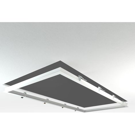 LED Panel Einbaurahmen 120x60cm weiß Deckeneinbau Montagerahmen für Rigipskartondecke (1/5)