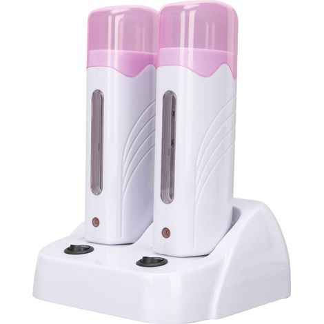 Chauffe-cire dépilatoire portable 220V avec socle chauffant EU, machine à réchauffer la cire pour jambes et aisselles, épilation douce à domicile (1/5)