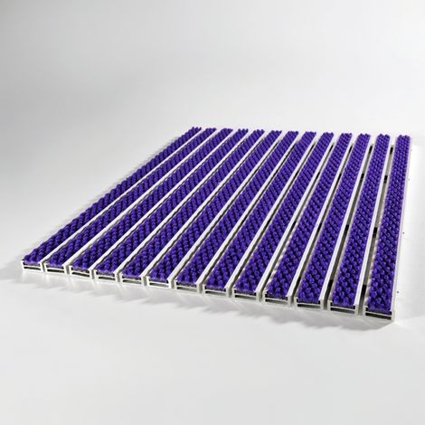 Paillasson encastrable 17mm Cadre alu 20mm 80x50cm Violet