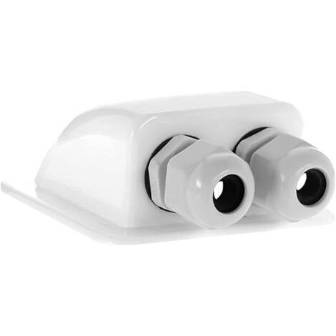 2-way roof cable entry, white ABS, for motorhomes, caravans, cars and cable entry. (1/4)