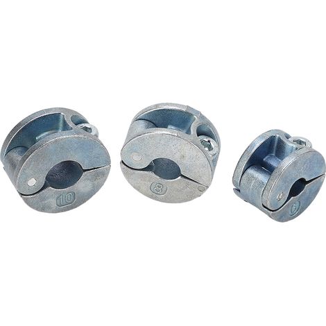 Lot de 3 bagues d'arrêt de profondeur de perçage en alliage de zinc avec clé hexagonale (type ouvert) (1/5)