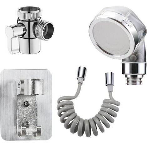 Sink Faucet Sprayer Attachment, Sink Shower Head Attachment Set, Bathtub Faucet, Laundry Bathroom Kitchen Sink Extension Hose，2 Meters (1/5)