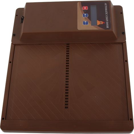 Ouverture automatique horizontale de porte de poulailler par USB avec minuterie (marron) (1/5)