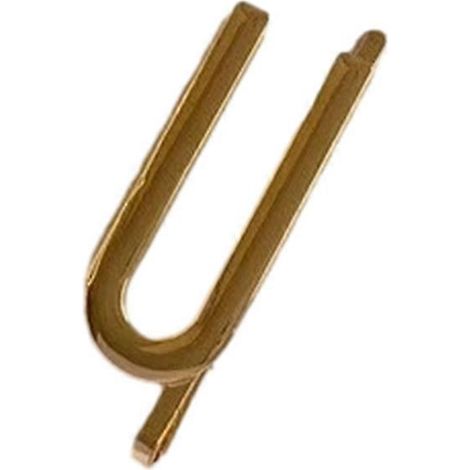 Pince à cheveux unique lettre métal barrette pour femme fille adolescente U (1/4)