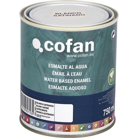 Esmalte Al Agua (750 Ml) Blanco Satinado