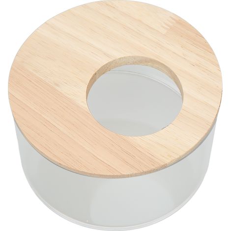 Bac à sable pour hamster, petit bac rond pour animaux de compagnie, en acrylique transparent, pour salle de bain. (1/5)