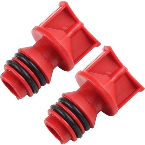 Bouchon de port d'huile pour compresseur d'air – Bouchon de remplissage d'huile à filetage mâle de 17 mm, bouchon de pompe à air de rechange Rouge, accessoire de compresseur d'air léger (1/5)