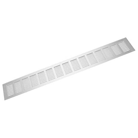 Cubierta de ventilación de flujo de aire de 600 mm x 80 mm, paneles de ventilación de aleación de aluminio para armarios de caravanas. (1/5)