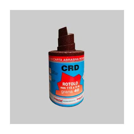 CARTA ABRASIVA 'CRD' MT 5 Grana 220 - rotolo mm 115x5 mt