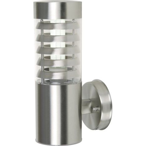 Supporto a parete GALERNA IP44 E27 18W Acciaio inox (1/2)