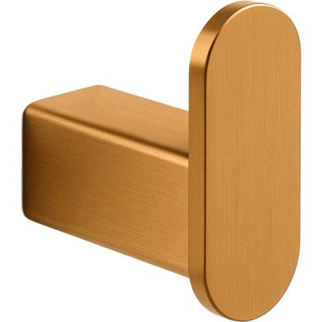 BALNEO - crochet porte-serviettes en acier inox cuivré - crochet de salle de bain QARX inoxydable - patère murale pour salle de bain (1/2)