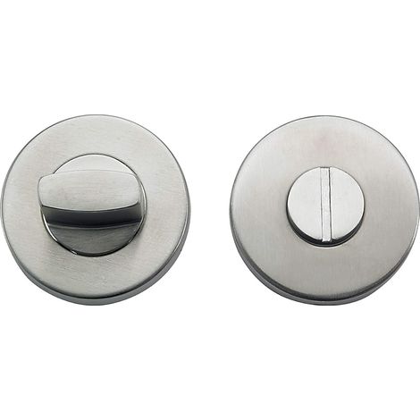 Edelstahl-Rosettenpaar – 2 Stück – Edelstahl – Integrierter Verriegelungsmechanismus – Für Bad und WC – Durchmesser 52 mm
