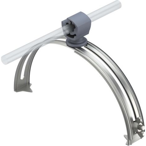 OBO Bettermann Supporto per conduttore di tetto 8mm acciaio inox, inossidabile A2 1.4301, 5202515