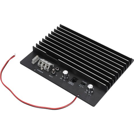 Carte d'amplificateur de voiture professionnelle 12 V 1000 W, panneau en aluminium, dissipation thermique à 4 tubes, amplificateur haute puissance pour véhicule (1/5)