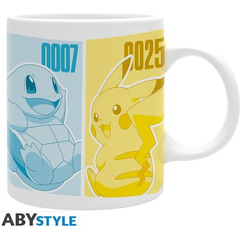 POKEMON Mug - Pikachu & Kanto Starters - 320 ml