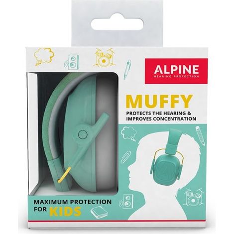 Protectores auditivos Alpine Muffy Kids color menta