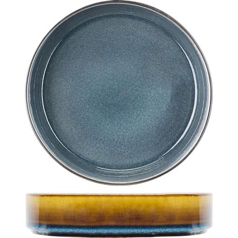 Assiette Creuse Quintana Bleu Porcelaine D19.5 cm Lot de 3 (1/3)