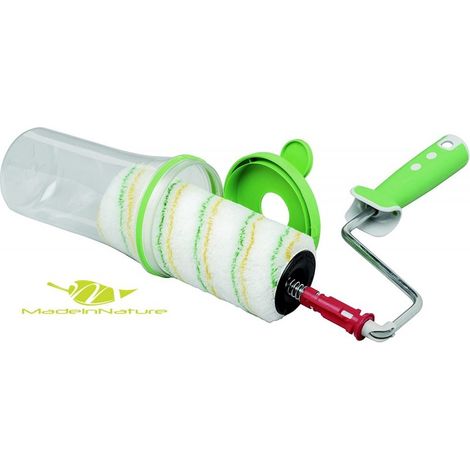 Rouleau à peinture révolutionnaire / plafonds, murs et façades, et rouleau innovant spécial angle de MadeInNature® - Rouleau à peinture Murs à relief (monture+manchon). (1/2)