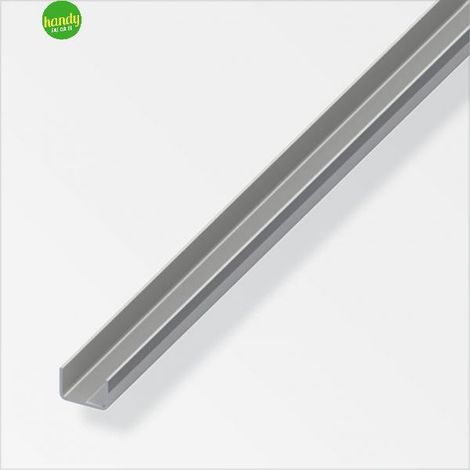 Profilo quadrato ad U Alfer Aluminium acciaio inox 15x10x15mm lungh. 1m (1/2)