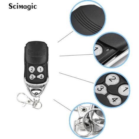 Porte-clés de porte télécommandé pour garage,Liftmaster Chamberlain 4335E,4330E,4335EML,HE4331,G4335E,G4335,lot de 3[A169653438] (1/4)