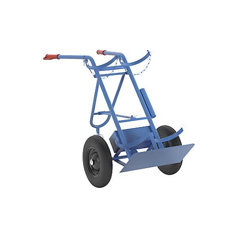 Carretilla para bombonas de acero y de gas  para 2 bombonas de