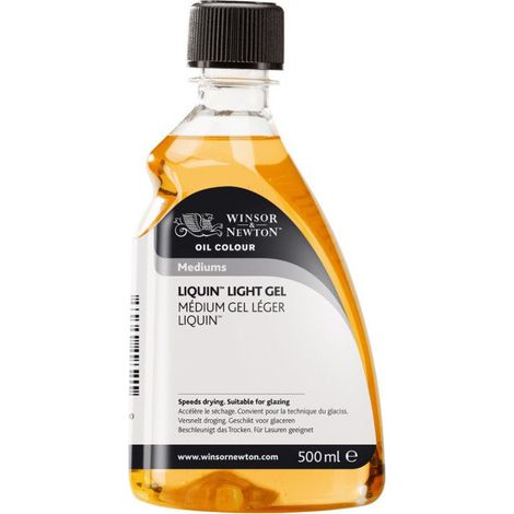 Gel Liquin Light - WINSOR & NEWTON - 500 ML - Transparent - Thixotrope - Brillant après séchage