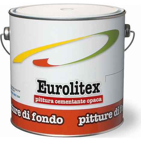 Pittura cementante Sintetica Opaca Eurolitex Laiv colore Bianco 2,5 Lt.
