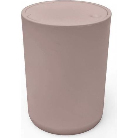 Poubelle de salle de bain TODAY UTILITY 8,5 L Rose Ø21 x H29 cm (1/4)