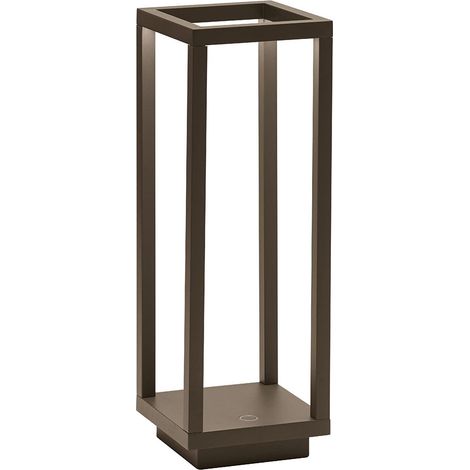 Lanterna Home Corten a Led da 2,2w a batteria IP54 Zafferano (1/5)