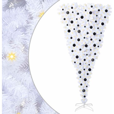 Künstlicher Weihnachtsbaum Weiß 210 cm PVC und Stahl vidaXL (1/5)