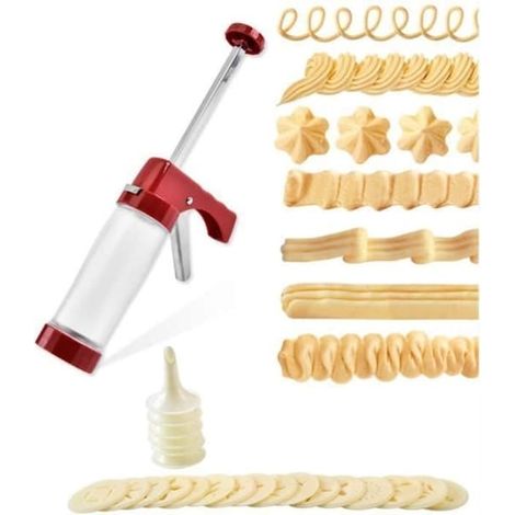 SABIR-Presse à biscuits - Non spécifié - Pistolet à pâtisserie - Kit complet - Ergonomique - Facile à nettoyer (1/5)