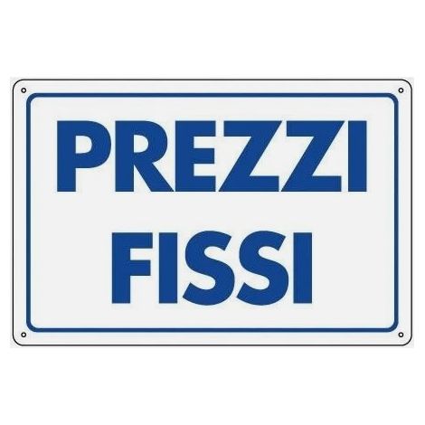 MASIDEF- CARTELLO PREZZI FISSI 300X200