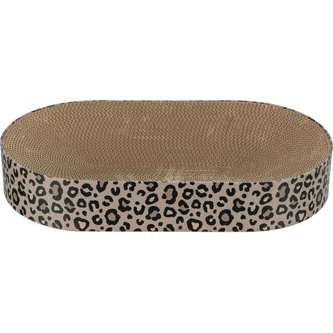 Letto graffiato - TRIXIE - LEO - Cartone - 63 x 10 x 35 cm - Marrone stampato leopardato (1/2)
