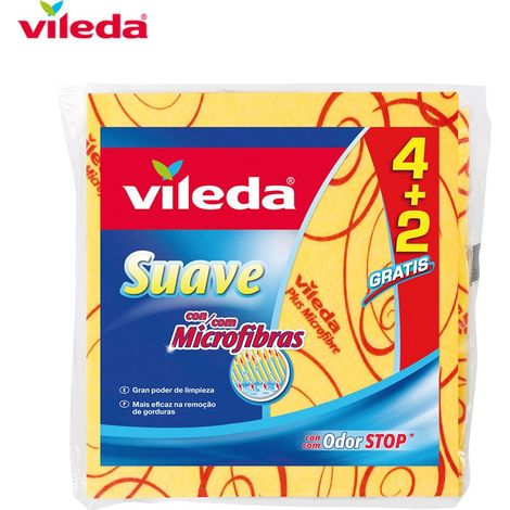 Panno Morbido Giallo 4+2 30% Microfibra 142010 Vileda