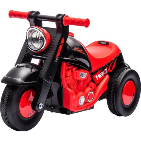 Moto porteur enfant avec musique et bulles 2-5 ans roues grandes 80 x 35,5 x 42 cm noir