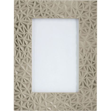 Premier Housewares Grey Photo Frame / Frames Geometric Design Picture Frames For Wall Contemporary Rectangular Photo Frames For Bedroom / Living Room / Hallways 16 x 2 x 21 (1/5)