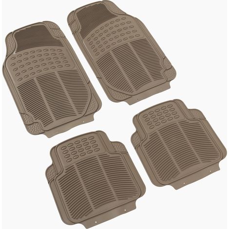 Jeu de 4 Tapis de sol caoutchouc Universels Beige - CONTI10 (1/2)