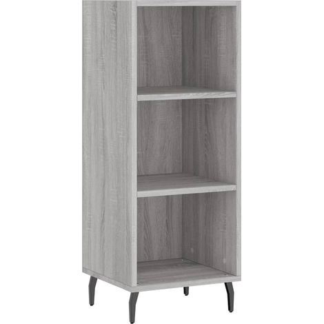 Credenza cassettiera mobile contenitore organizer cucina soggiorno soggiorno Sonoma 34,5 x 32,5 x 90 cm derivati del legno grigio 020036295
